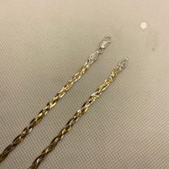 Dual Tone Silver Chain