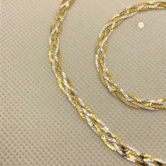 Dual Tone Silver Chain