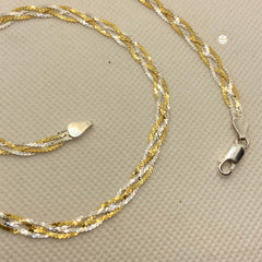 Dual Tone Silver Chain