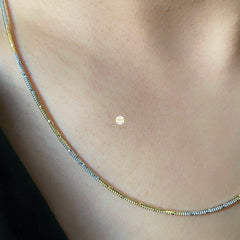 Dual Tone Silver Chain