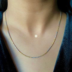 Dual Tone Silver Chain
