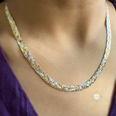 Dual Tone Silver Chain
