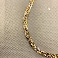 Dual Tone Silver Chain