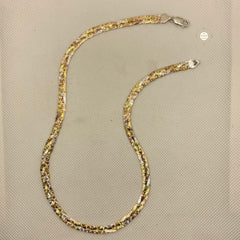 Dual Tone Silver Chain