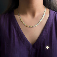 Dual Tone Silver Chain