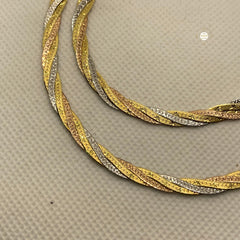 Dual Tone Silver Chain