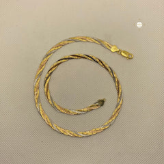 Dual Tone Silver Chain