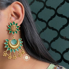 Utsav Lakshmi Chaand Meenakari Earring