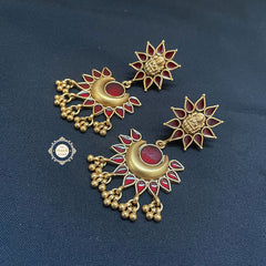 Utsav Lakshmi Chaand Meenakari Earring