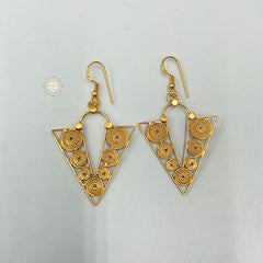 Full Gold Concentric Filigree Paradise Earring
