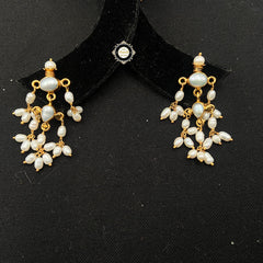 Full Gold Pearls Of Joy Earring