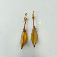 Full Gold Tribal Leaf Earring