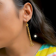 Full Gold Emboss Earring