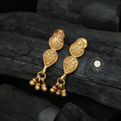 Timeless Leaf Ghungroo Earring