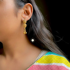 Timeless Leaf Ghungroo Earring