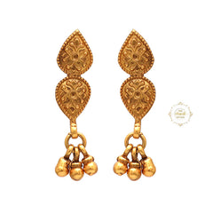 Timeless Leaf Ghungroo Earring