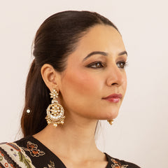 Chaandbali Full Gold Earring