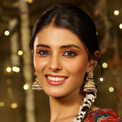 Kundan Pearl Full Gold Earring