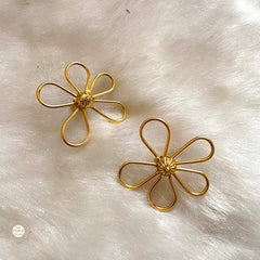 Sterling Silver Bloom Loop Statement Earring