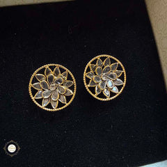 Sterling Silver Floral Glow Earring