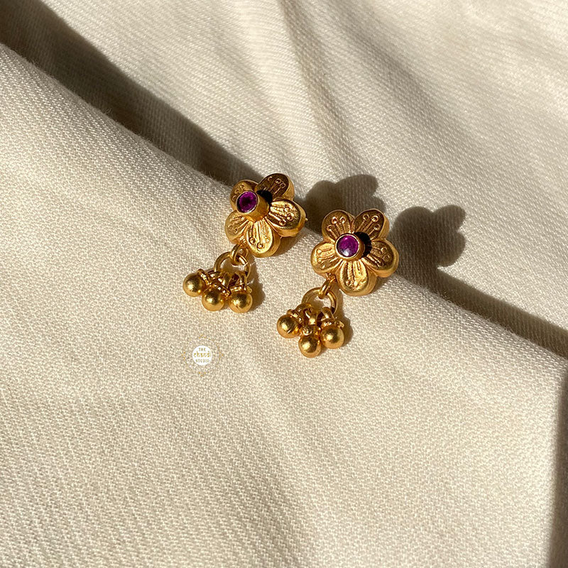 Buy Floral Ghungroo Earring For Women Online