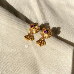 Buy Floral Ghungroo Earring For Women Online