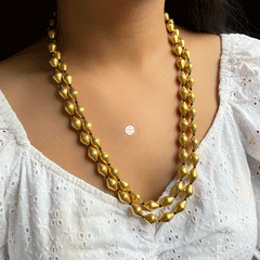 Full Gold Sadabhar Ball Thread Necklace
