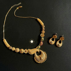 Muhurat Full Gold Mubarak Necklace Set