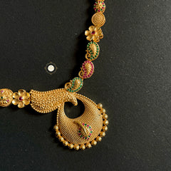 Muhurat Full Gold Mubarak Necklace Set
