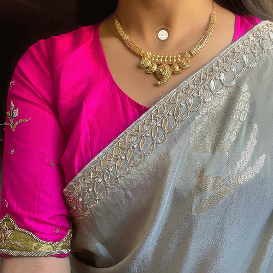 Muhurat Full Gold Paisley Necklace Set