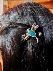 Night Sky Calm Dragonfly Hair Pin