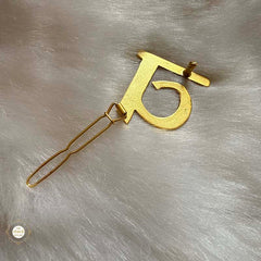 Sterling Silver Royal Script Hair Pin (Single Alphabet)