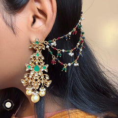 Buy Silver Muhurat Ear Chain Kanauti
