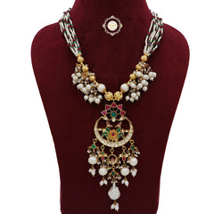 Muhurat Gold Polish Timeless Parrot Necklace
