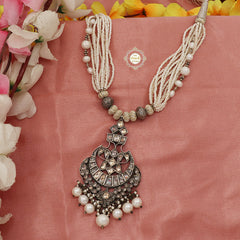 Sterling Silver Muhurat Layered Chaand Necklace