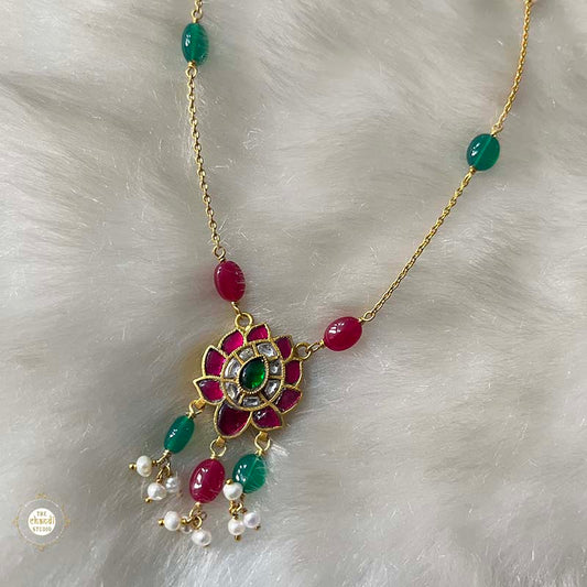 Buy Kundan Kamal Necklace Online