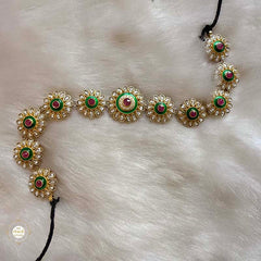 Sterling Silver Muhurat Rajwada Head Band (Mathapatti)