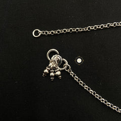 925 Sterling Silver Dholki Anklet