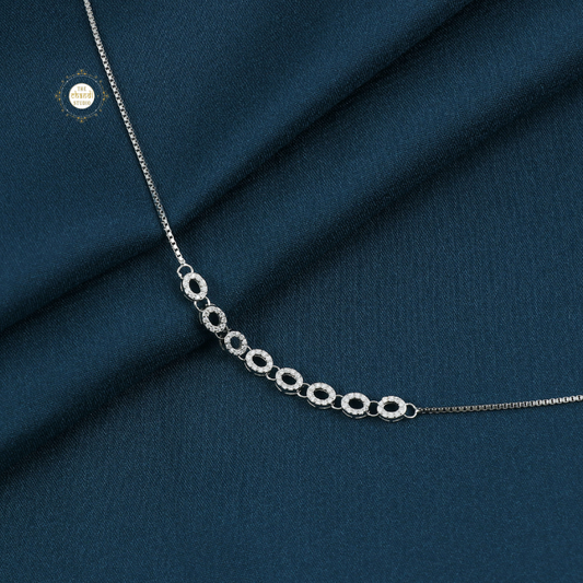 Sparkling Silver Shimmering Grace Anklet (Piece)