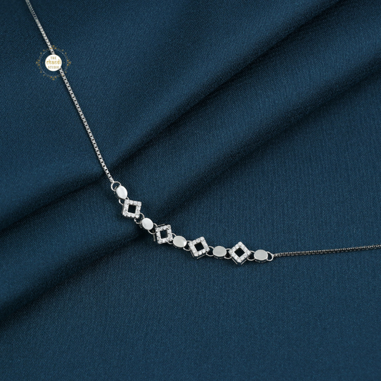 Sparkling Silver Dazzle Anklet (Piece)