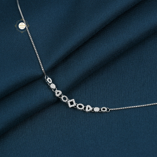 Sparkling Silver Shimmering Grace Anklet (Piece)
