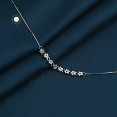 Sparkling Silver Twinkle Star Anklet (Piece)