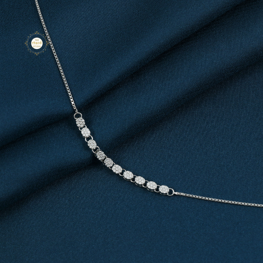 Sparkling Silver Shimmering Grace Anklet (Piece)