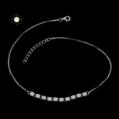 Sparkling Silver Shimmering Grace Anklet (Piece)