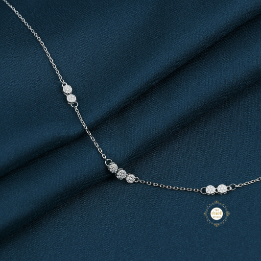 Sparkling Silver Classic Everyday Anklet (Piece)