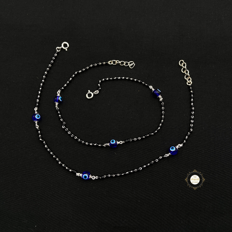 Buy Silver Evil Eye Anklet Online
