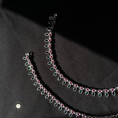 Paisley stone anklet