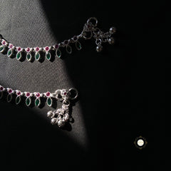 Paisley stone anklet