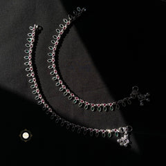 Paisley stone anklet