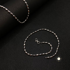 Sterling Silver Plain Anklet